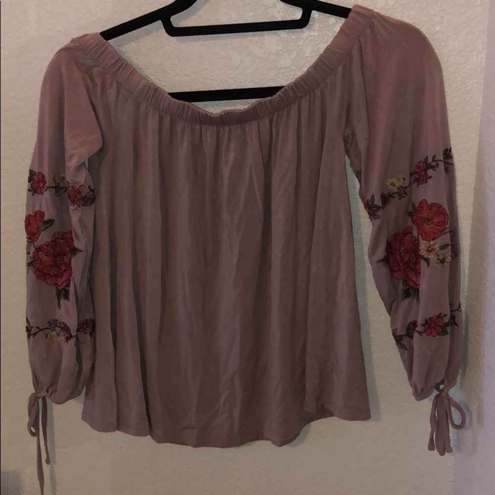 Off the shoulder shirt